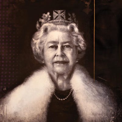 Iconic Queen Elizabeth II A Art Print Michael Andrew Law Cheuk Yui
