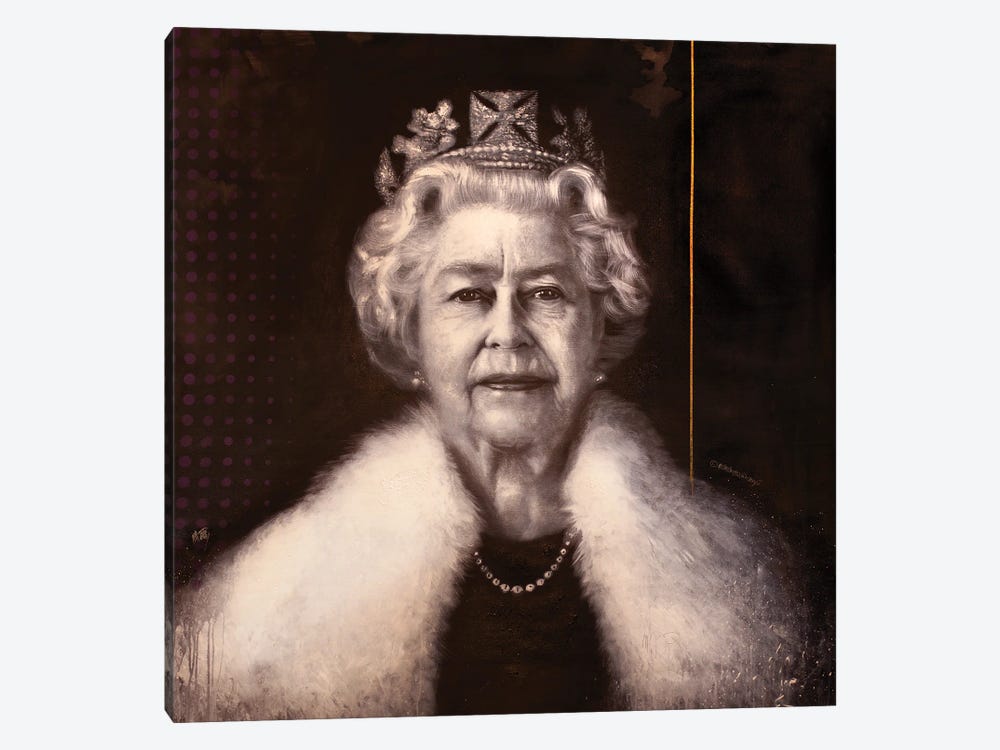 Iconic Queen Elizabeth II by Michael Andrew Law Cheuk Yui 1-piece Art Print