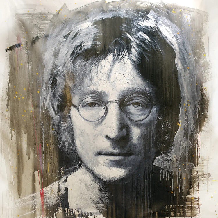 Study Of A John Lennon Photographed By Iain Macmillan