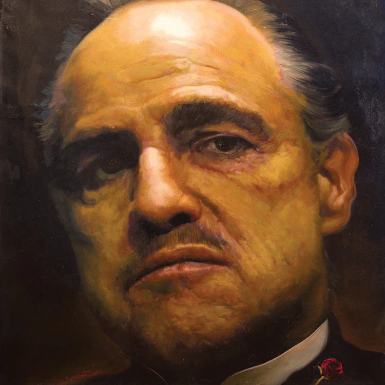 Marlon Brando As "The Godfather" Vito Corleone