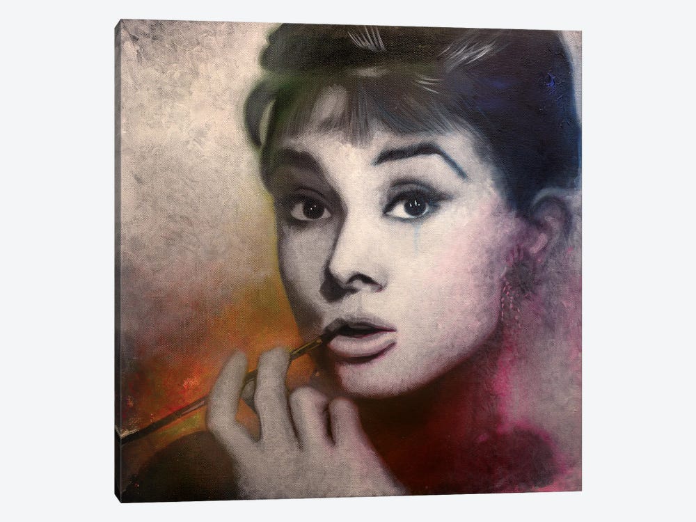 Audrey Hepburn As Holly Golightly In Breakfast At Tiffany's by Michael Andrew Law Cheuk Yui 1-piece Canvas Art Print