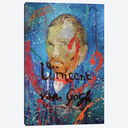 Vincent Van Gogh Self-Portrait Canvas Print #ACY58} by Michael Andrew Law Cheuk Yui Canvas Art Print