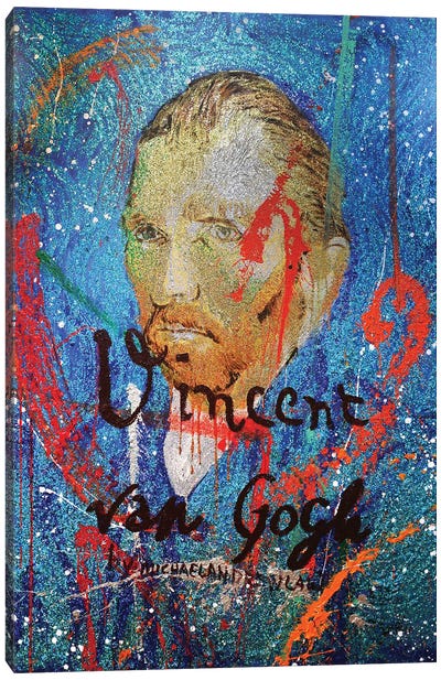 Vincent Van Gogh Self-Portrait Canvas Art Print - Michael Andrew Law Cheuk Yui
