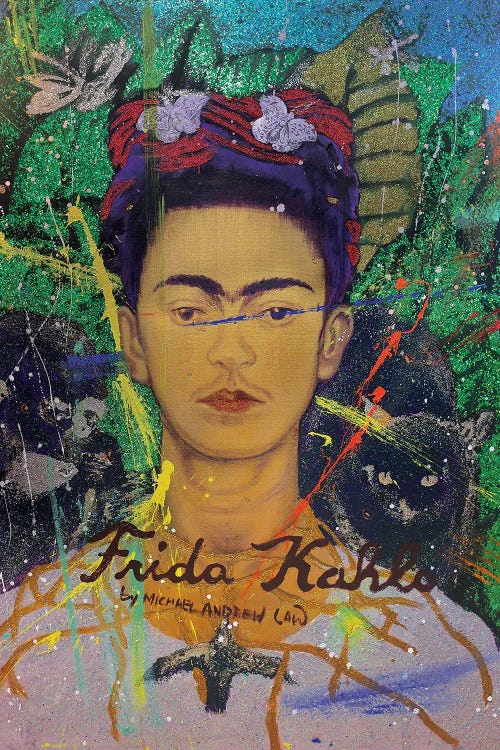 Frida Kahlo Self-Portrait With Thorn Necklace And Hummingbird