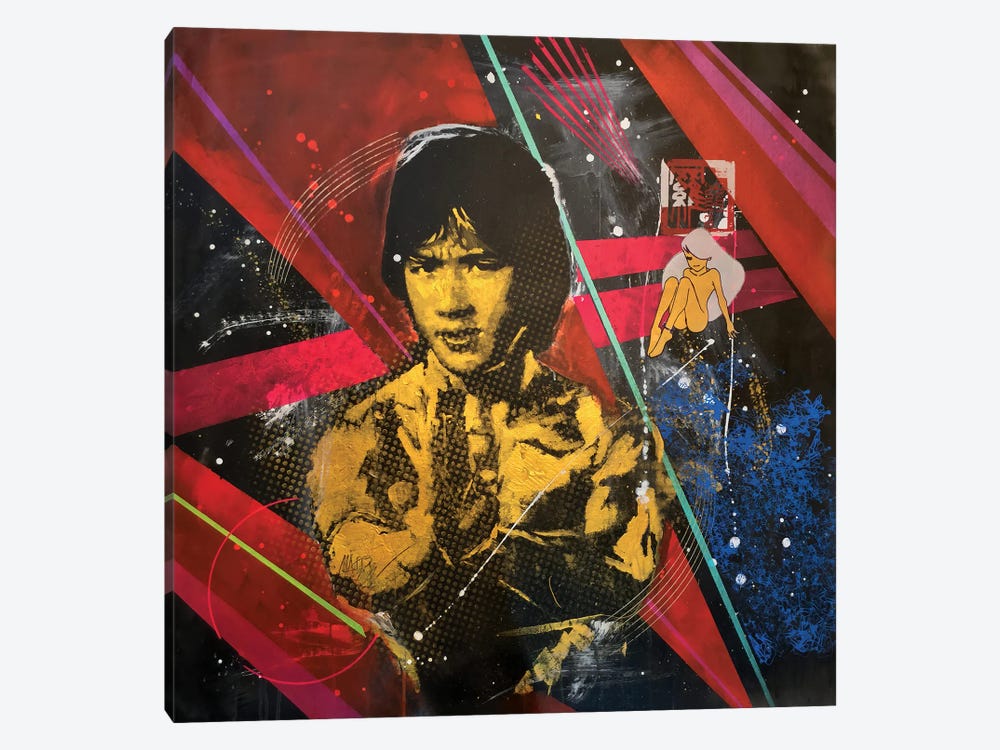 Kung Fu Hero Jackie Chan by Michael Andrew Law Cheuk Yui 1-piece Canvas Wall Art