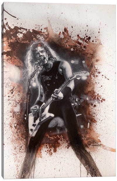 Metallica - James Hetfield Rock Star Guitarist Canvas Art Print - Metallica