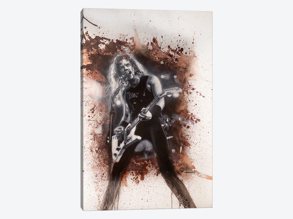 Metallica - James Hetfield Rock Star Guitarist by Michael Andrew Law Cheuk Yui 1-piece Art Print