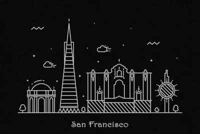 San Francisco by Ayse Deniz Akerman canvas print