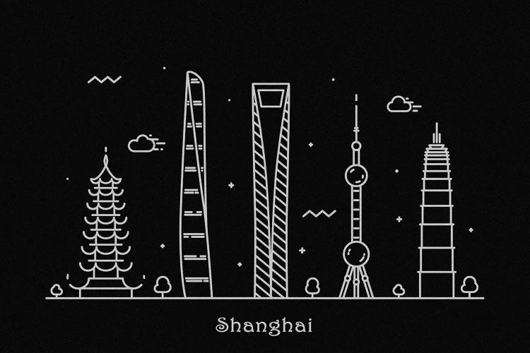 Shanghai by Ayse Deniz Akerman wall art