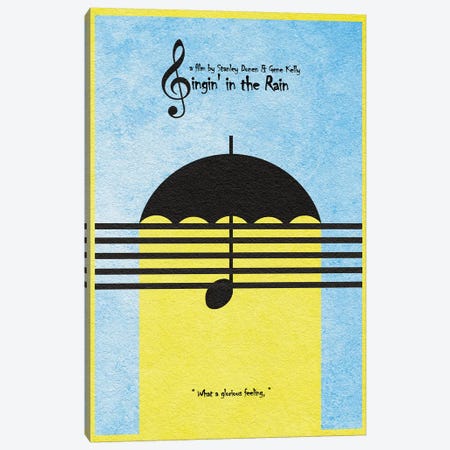 Singing In The Rain Canvas Print #ADA107} by Ayse Deniz Akerman Canvas Art Print