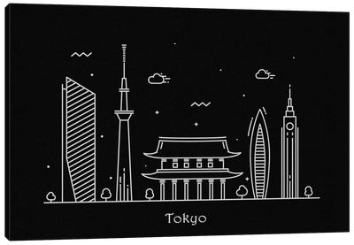 Tokyo Canvas Art Print - Ayse Deniz Akerman