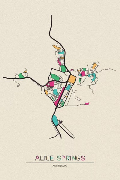Alice Springs, Australia Map