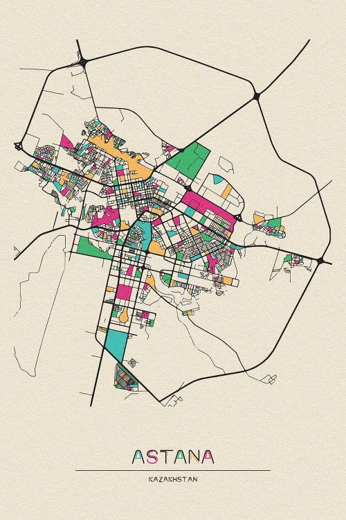 Astana, Kazakhstan Map