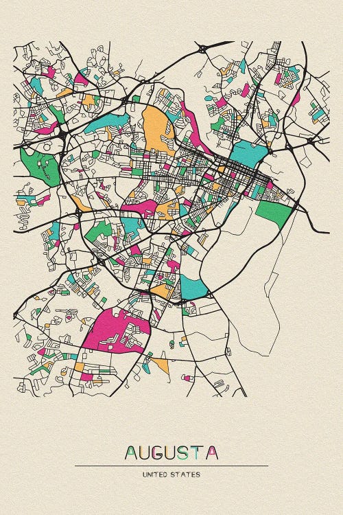 Augusta, Georgia Map