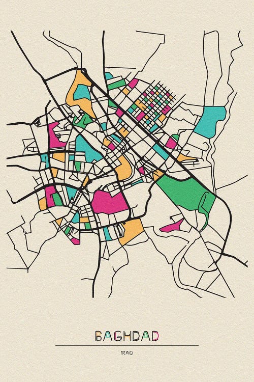 Baghdad, Iraq Map