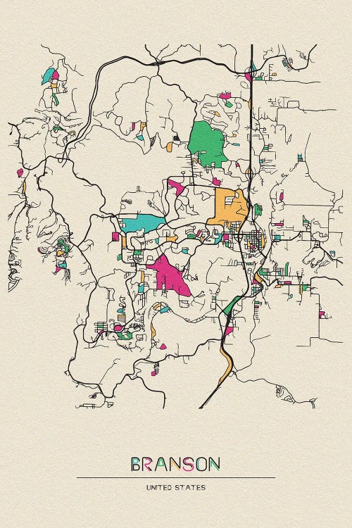 Branson, Missouri Map