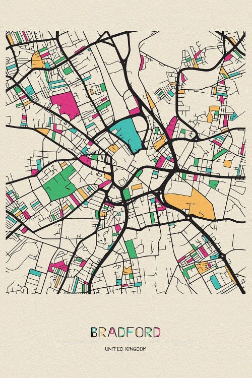 Bradford, England Map