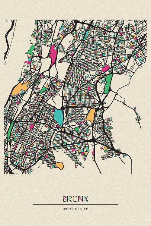 Bronx, New York Map