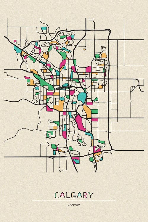 Calgary, Canada Map