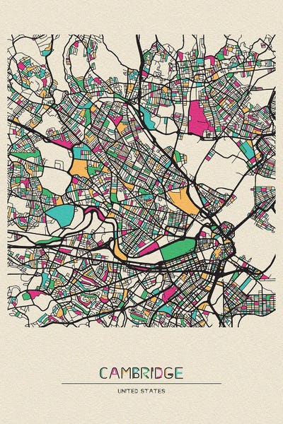 Places: Cambridge, Massachusetts Map by Ayse Deniz Akerman