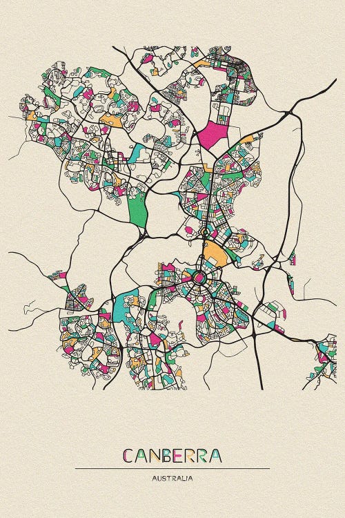 Canberra, Australia Map