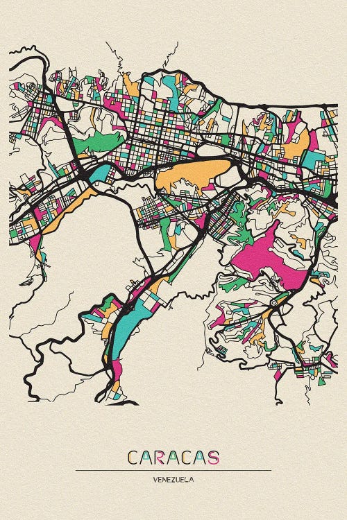 Caracas, Venezuela Map