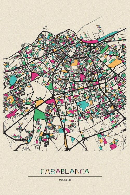 Casablanca, Morocco Map