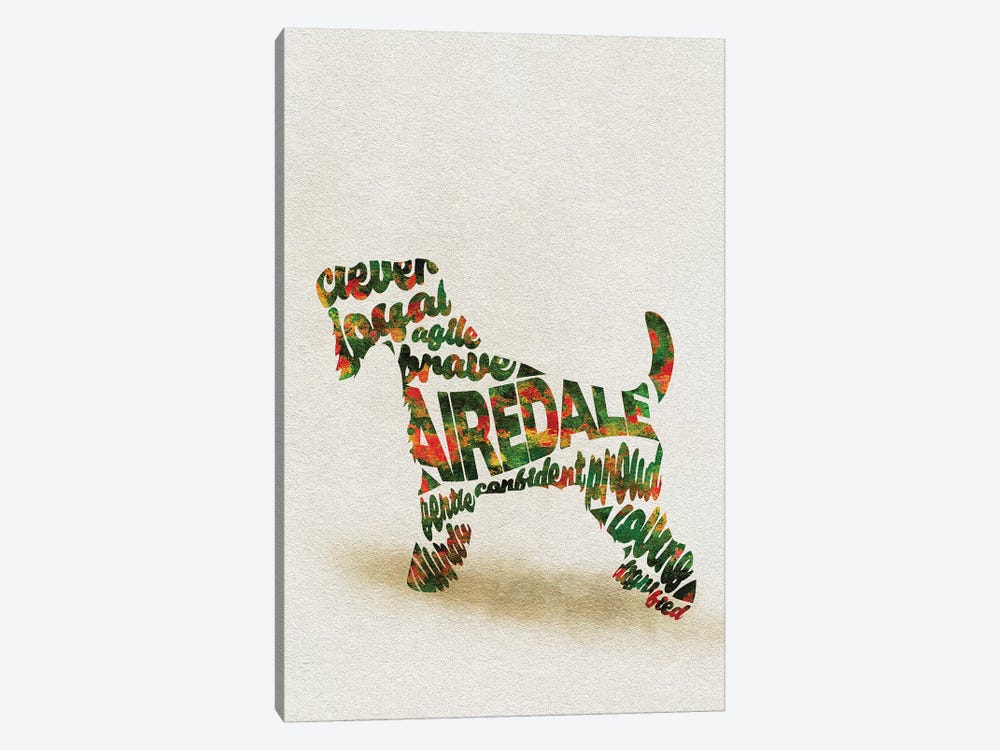 Airedale Terrier by Ayse Deniz Akerman 1-piece Canvas Wall Art