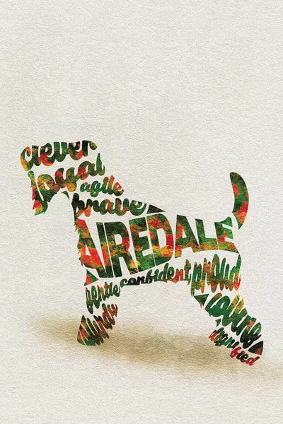 Airedale Terriers: Airedale Terrier by Ayse Deniz Akerman