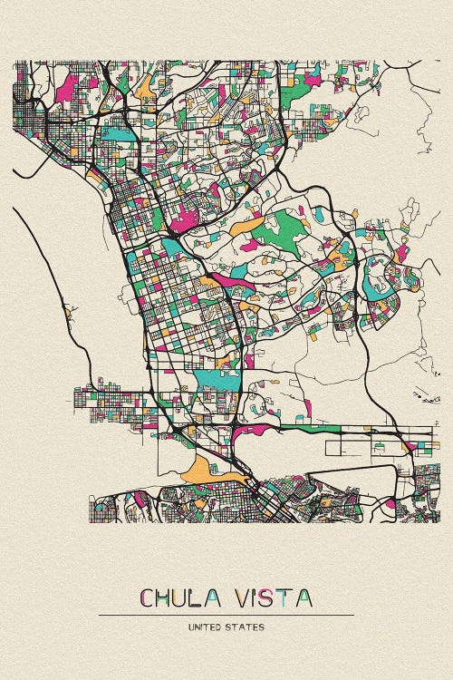 Chula Vista, California Map