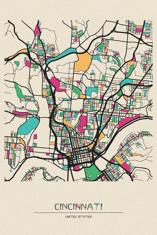 Cincinnati, Ohio Map