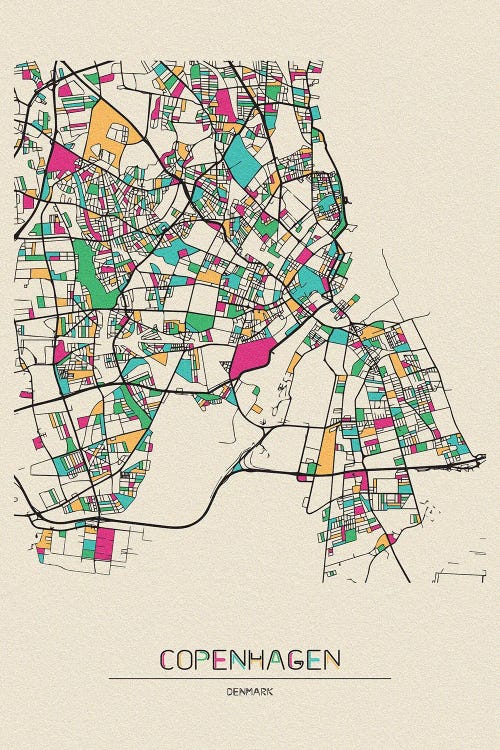 Copenhagen, Denmark Map