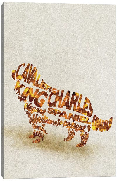 Cavalier King Charles Spaniel Canvas Art Print - Cavalier King Charles Spaniel Art