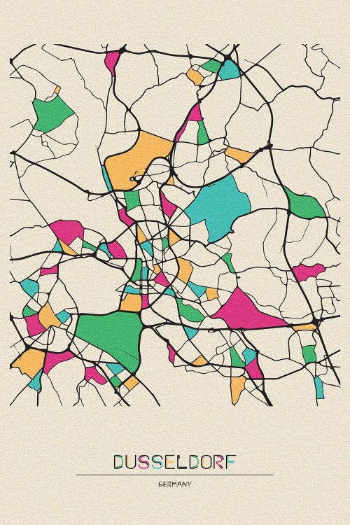 Dusseldorf, Germany Map