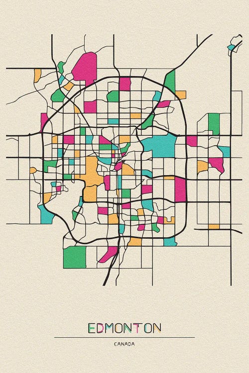 Edmonton, Canada Map