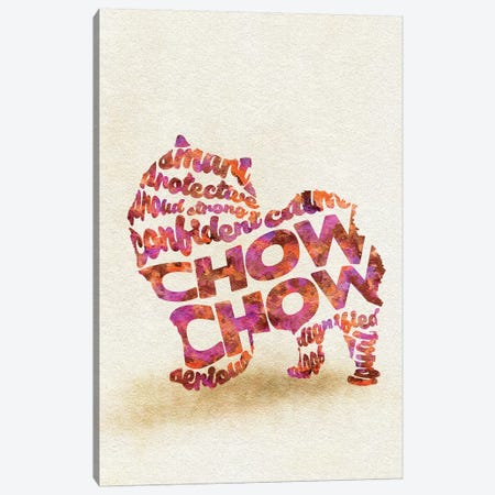 Chow Chow Canvas Print #ADA22} by Ayse Deniz Akerman Canvas Art Print