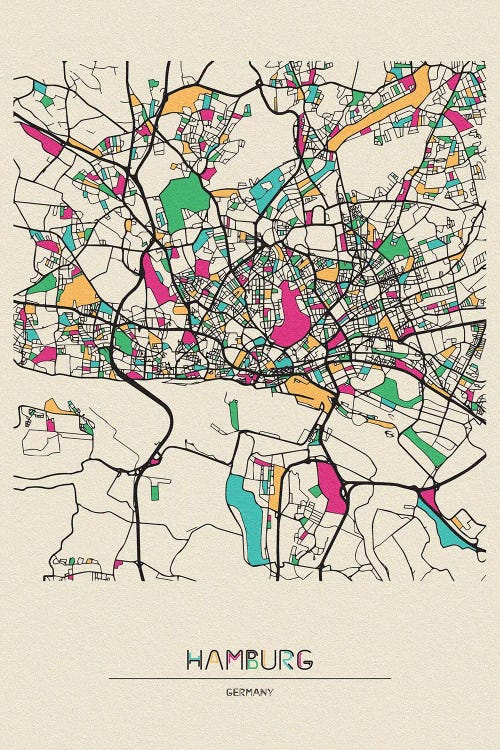 Hamburg, Germany Map