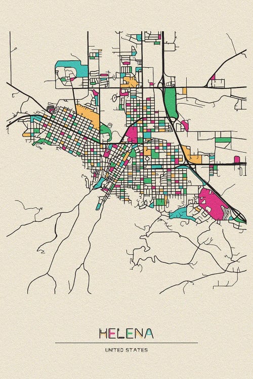 Helena, Montana Map