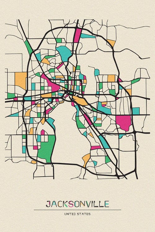 Jacksonville, Florida Map