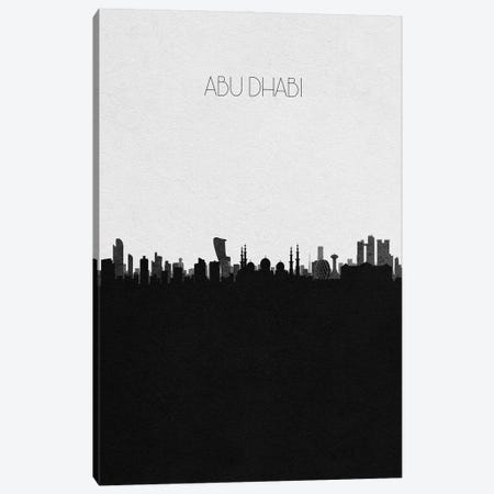 Abu Dhabi, UAE City Skyline Canvas Print #ADA275} by Ayse Deniz Akerman Canvas Print