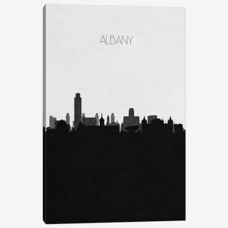 Albany, New York City Skyline Canvas Print #ADA277} by Ayse Deniz Akerman Art Print