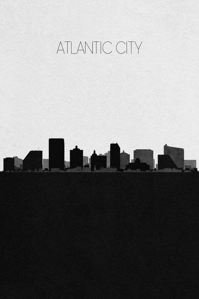 Atlantic City, New Jersey City Skyline
