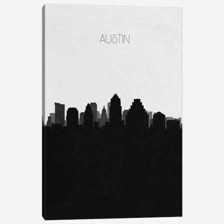 Austin, Texas City Skyline Canvas Print #ADA284} by Ayse Deniz Akerman Canvas Wall Art