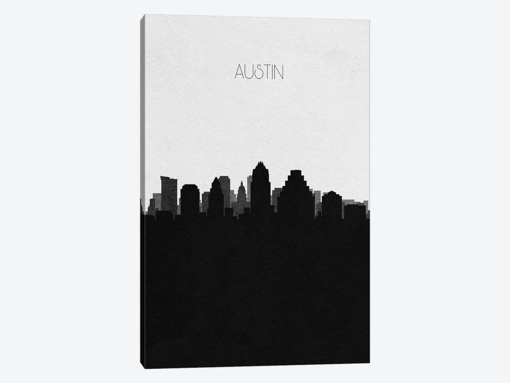 Austin, Texas City Skyline by Ayse Deniz Akerman 1-piece Canvas Artwork