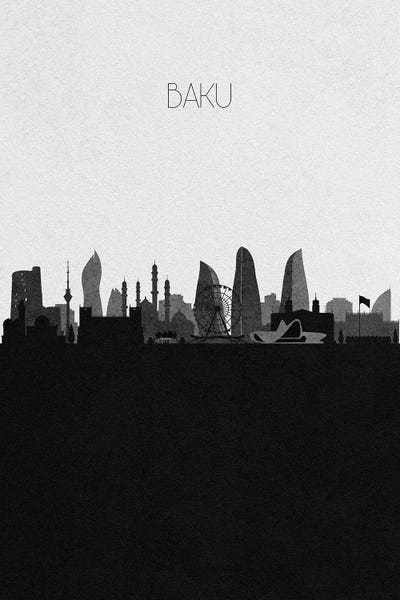 Azerbaijan: Baku, Azerbaijan City Skyline by Ayse Deniz Akerman