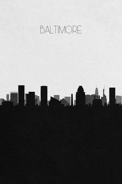 Maryland: Baltimore, Maryland City Skyline by Ayse Deniz Akerman