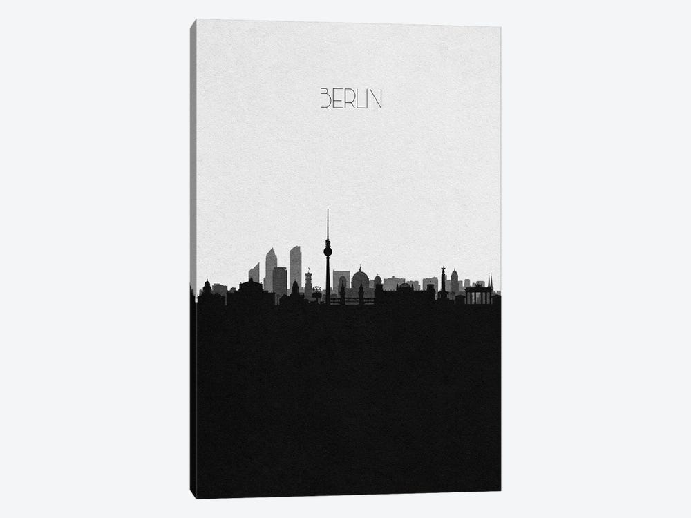 Berlin, Germany City Skyline by Ayse Deniz Akerman 1-piece Canvas Print