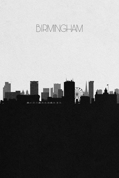 Birmingham: Birmingham, England City Skyline by Ayse Deniz Akerman