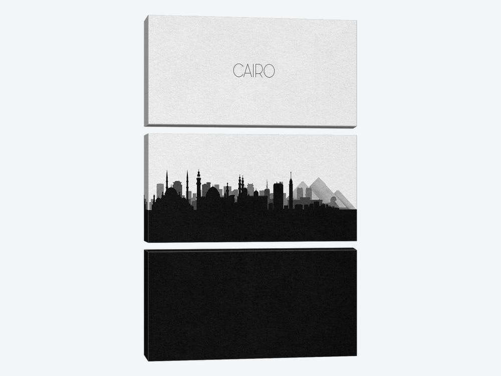 Cairo, Egypt City Skyline by Ayse Deniz Akerman 3-piece Canvas Art Print