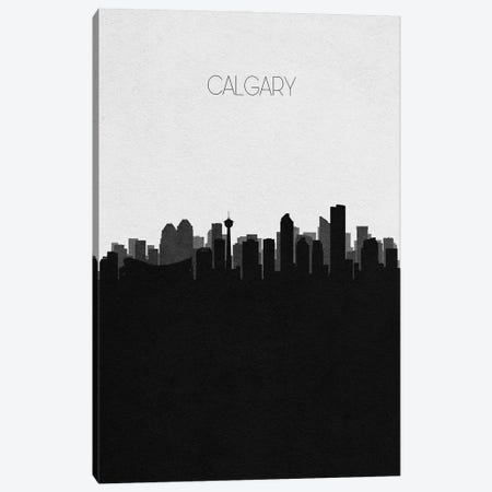Calgary, Canada City Skyline Canvas Print #ADA299} by Ayse Deniz Akerman Canvas Art